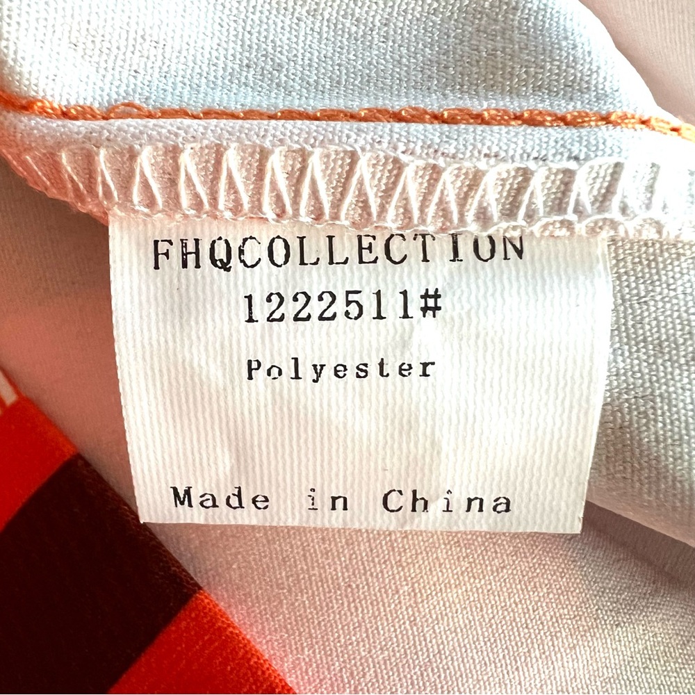 FHQ Collection Trendy Plaid Pants in Orange and Brown - Picture 7 of 9